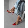 Červené elegantné lodičky na podpätku FYNORY
