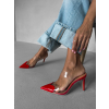 Červené elegantné lodičky na podpätku FYNORY
