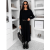 Černé maxi dlouhé oversize šaty RAVONI (Veľkosť L/XL)