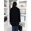 Černý svetrový oversize cardigan RATALA (Veľkosť ONESIZE)