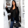 Čierny sveterový oversize kardigán RATALA