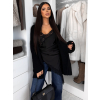 Černý svetrový oversize cardigan RATALA (Veľkosť ONESIZE)