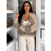 Béžový vlněný oversize svetřík WOOLY (Veľkosť ONESIZE)