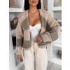 Béžový vlněný oversize svetřík WOOLY (Veľkosť ONESIZE)
