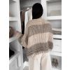 Béžový vlněný oversize svetřík WOOLY (Veľkosť ONESIZE)