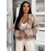 Béžový vlněný oversize svetřík WOOLY (Veľkosť ONESIZE)