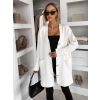 Bílý dlouhý svetr SIVANY na knoflíky (Veľkosť ONESIZE)