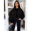 Čierna krátka balónová bunda RIVOYA