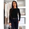 Černý krátký svetřík ADIVOA (Veľkosť ONESIZE)