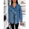 Modrá džínová denim košile TENRIS (Veľkosť ONESIZE)