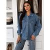 Modrá džínová oversize košile TANROS (Veľkosť ONESIZE)