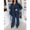 Modrý džínsový štýlový komplet STIVANA