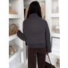 Tmavosivý krátky sveter LUREVIA