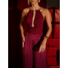 Vínové elegantní body AVRILEX s výstřihem (Veľkosť M/L)