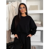 Čierna bavlnená štýlová mikina LOFARI