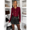 Vínový elegantný svetrík BRIVONA