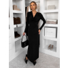 Čierne spoločenské dlhé šaty OLIVINE