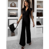 Čierny elegantný spoločenský dlhý overal DULEMAR