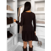 Hnedé elegantné šaty QULENZA