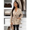 Béžový semišový kabátek VYNADRA (Veľkosť ONESIZE)