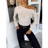 Krémové elegantní body JELVORA (Veľkosť M/L)