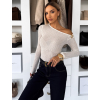 Krémové elegantní body JELVORA (Veľkosť M/L)