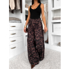 Leopardí široké wide leg leopardí kalhoty EMARIE (Veľkosť ONESIZE)