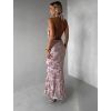 Světle růžové společenské dlouhé šaty SIONARI (Veľkosť ONESIZE)