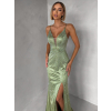 Zelenkavé plesové trblietavé luxusné šaty RAVELLE