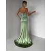 Zelenkavé plesové trblietavé luxusné šaty RAVELLE