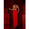 Červené elegantné dlhé šaty FUREVO