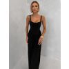 Černé tvarující společenské  šaty NOBLEN (Veľkosť ONESIZE)