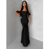 Čierne spoločenské dlhé plesové šaty LUNZARO