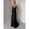 Čierne spoločenské dlhé šaty ZUNDARA na ramienka