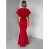 Červené spoločenské dlhé šaty VELIQUE