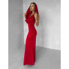 Červené spoločenské dlhé šaty VELIQUE