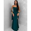 Smaragdové spoločenské dlhé šaty BELUNA