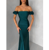 Smaragdové spoločenské plesové dlhé šaty LUNZARO