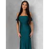 Smaragdové spoločenské plesové dlhé šaty LUNZARO