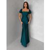 Smaragdové společenské plesové dlouhé šaty LUNZARO (Veľkosť ONESIZE)