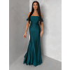 Smaragdové spoločenské plesové dlhé šaty LUNZARO