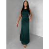Smaragdové společenské šaty VELMORO s body (Veľkosť ONESIZE)