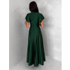 Zelené spoločenské jednoduché dlhé šaty JUNADIE