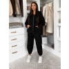 Černá bavlněná pohodlná oversize mikina SILKY (Veľkosť ONESIZE)
