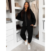 Černá bavlněná pohodlná oversize mikina SILKY (Veľkosť ONESIZE)