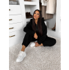 Černá bavlněná pohodlná oversize mikina SILKY (Veľkosť ONESIZE)