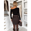 Černé elegantní basic body FUENTO (Veľkosť ONESIZE)