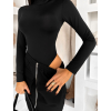 Černé elegantní body rolák UNIDRO s dlouhým rukávem (Veľkosť ONESIZE)