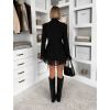 Černé elegantní sako šaty GIACCA s krajkou (Veľkosť ONESIZE)